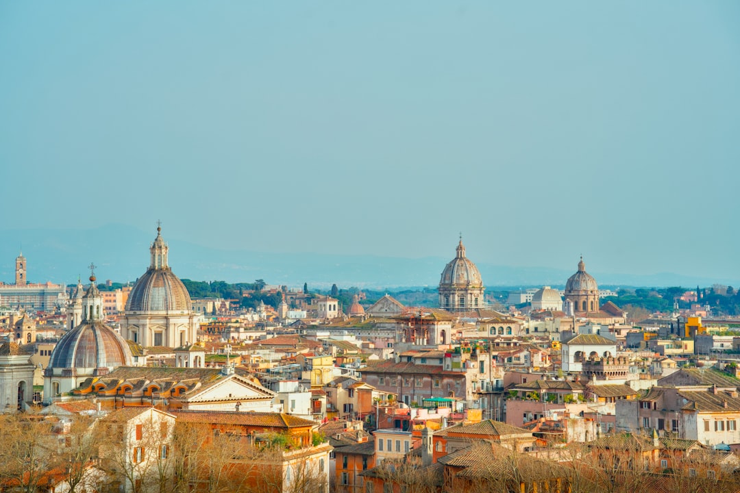 Rooftops and domes of a historic european city.
