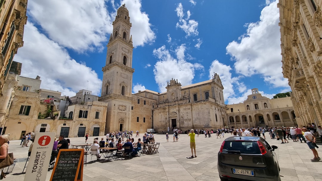 a large stone building with a tower